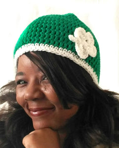 Womens Hat Crochet - Green Pixie Beanie - St. Patricks Day Womens Hat - Fairy Lovers Gift