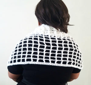 Crochet Triangle Shawl Wrap - Womens Fashion Scarf - Bridal Coverup - Gift for Bridal Party - Ladies Fashion Shawl