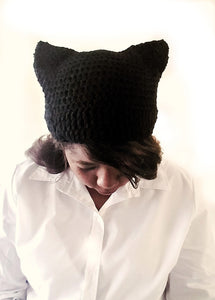 Crochet Cat Hat - Animal Ears Hat -  Cat Beanie - Women's Cat Hat  - Cat Lover Gift - Cat Costume Hat -  Winter Hat - Cute Beanie Hat