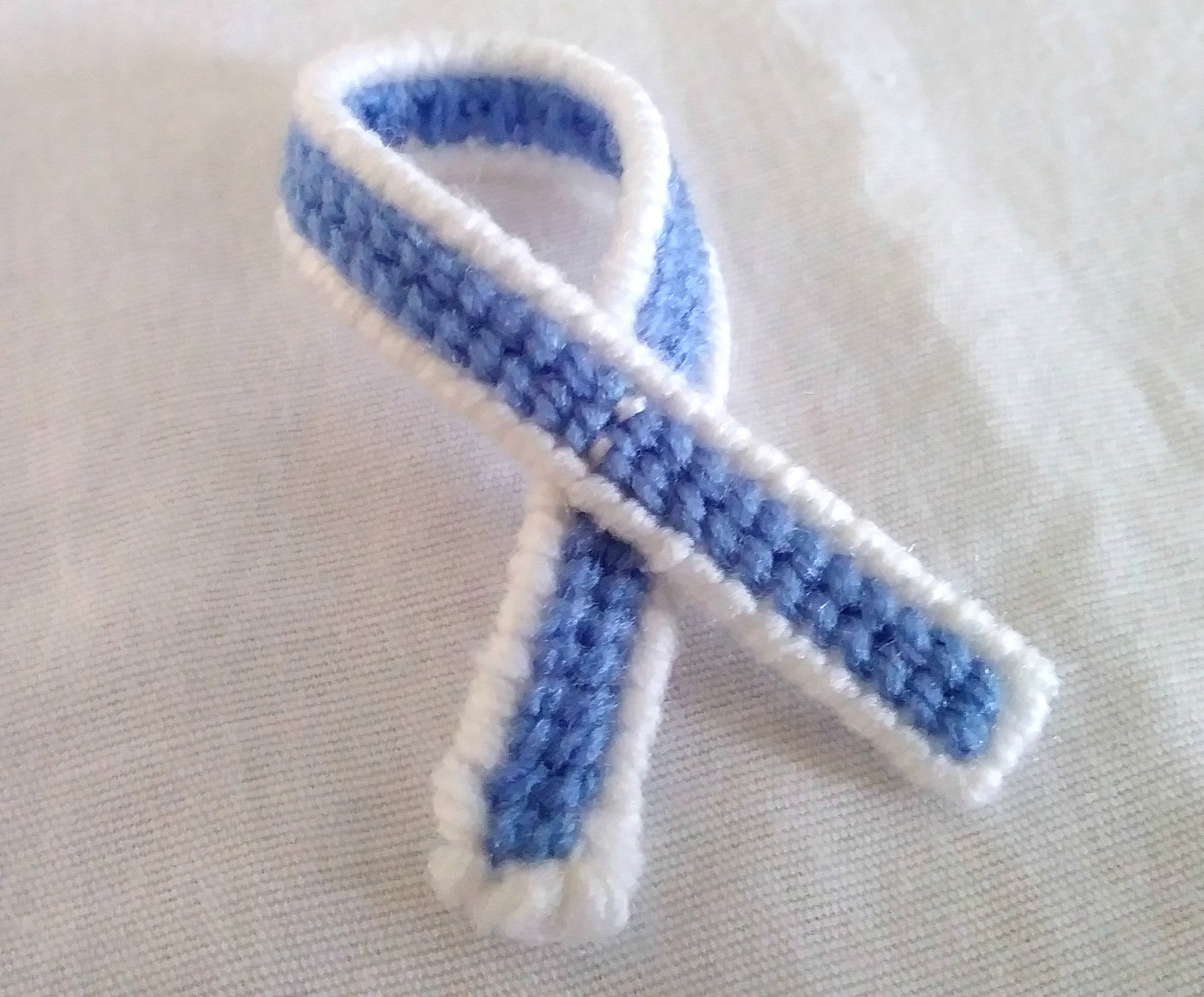 Cancer Awareness Ribbon Pins - Plastic Canvas Ribbons