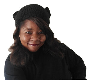 Crochet Cat Hat - Animal Ears Hat -  Cat Beanie - Women's Cat Hat  - Cat Lover Gift - Cat Costume Hat -  Winter Hat - Cute Beanie Hat