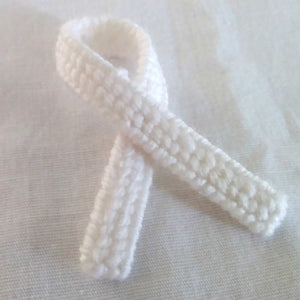 Cancer Awareness Ribbon Pins - Plastic Canvas Ribbons