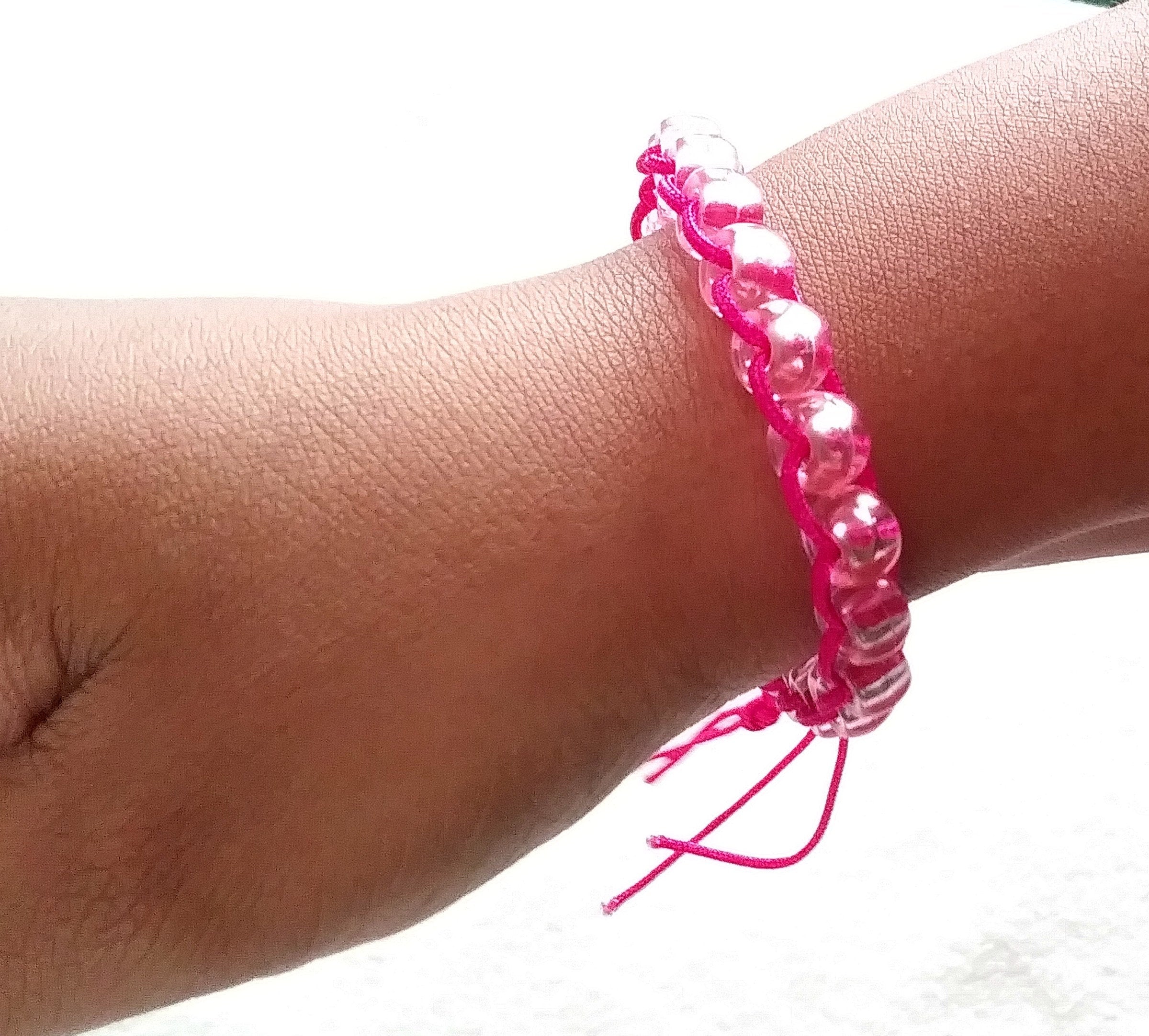 Best Friend Bracelet - Best Friend Jewelry - Pony Bead Bracelet - Bracelet for Women - VSCO Bracelet - Macrame Jewelry - Boho Bracelet