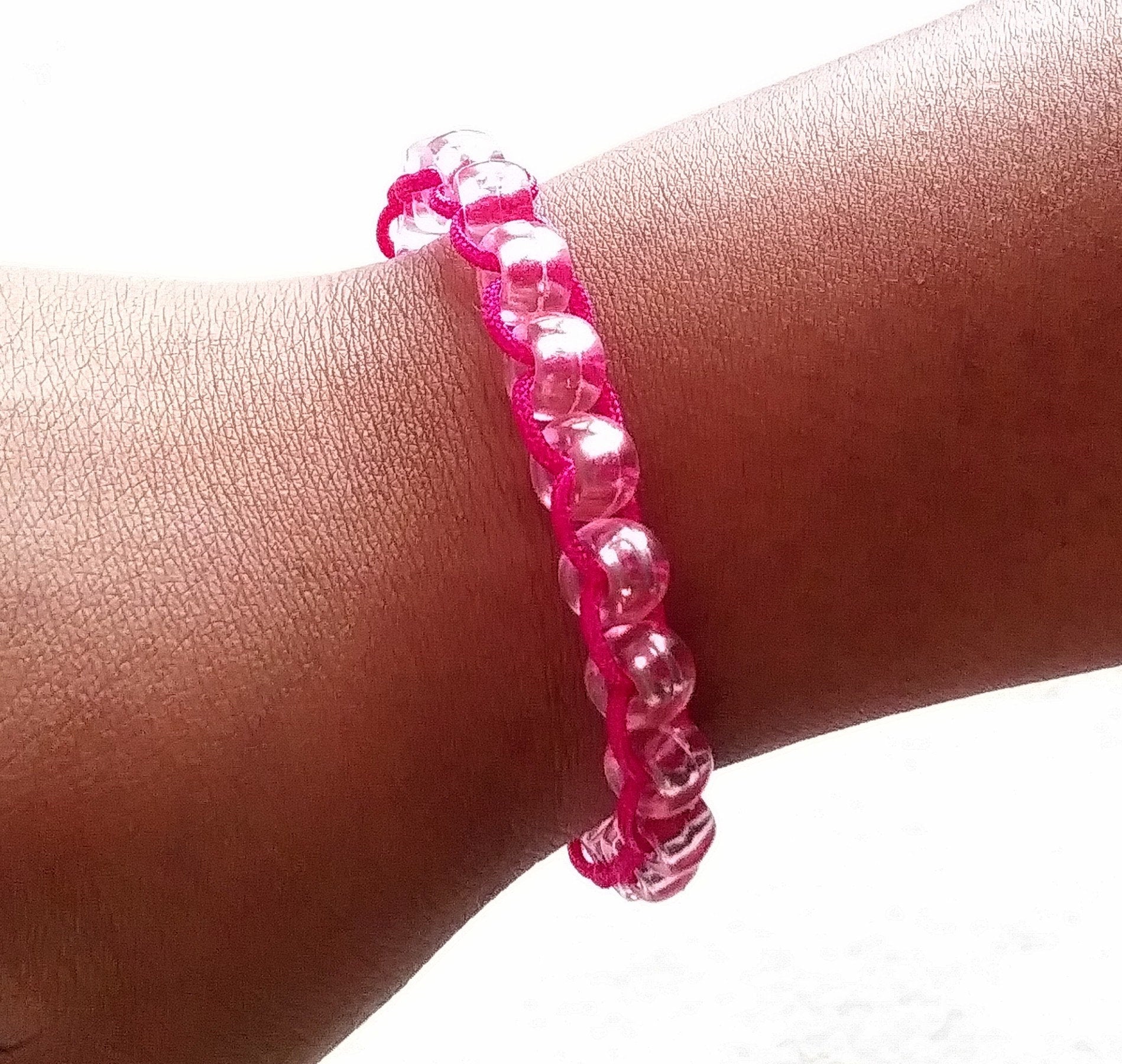 Best Friend Bracelet - Best Friend Jewelry - Pony Bead Bracelet - Bracelet for Women - VSCO Bracelet - Macrame Jewelry - Boho Bracelet