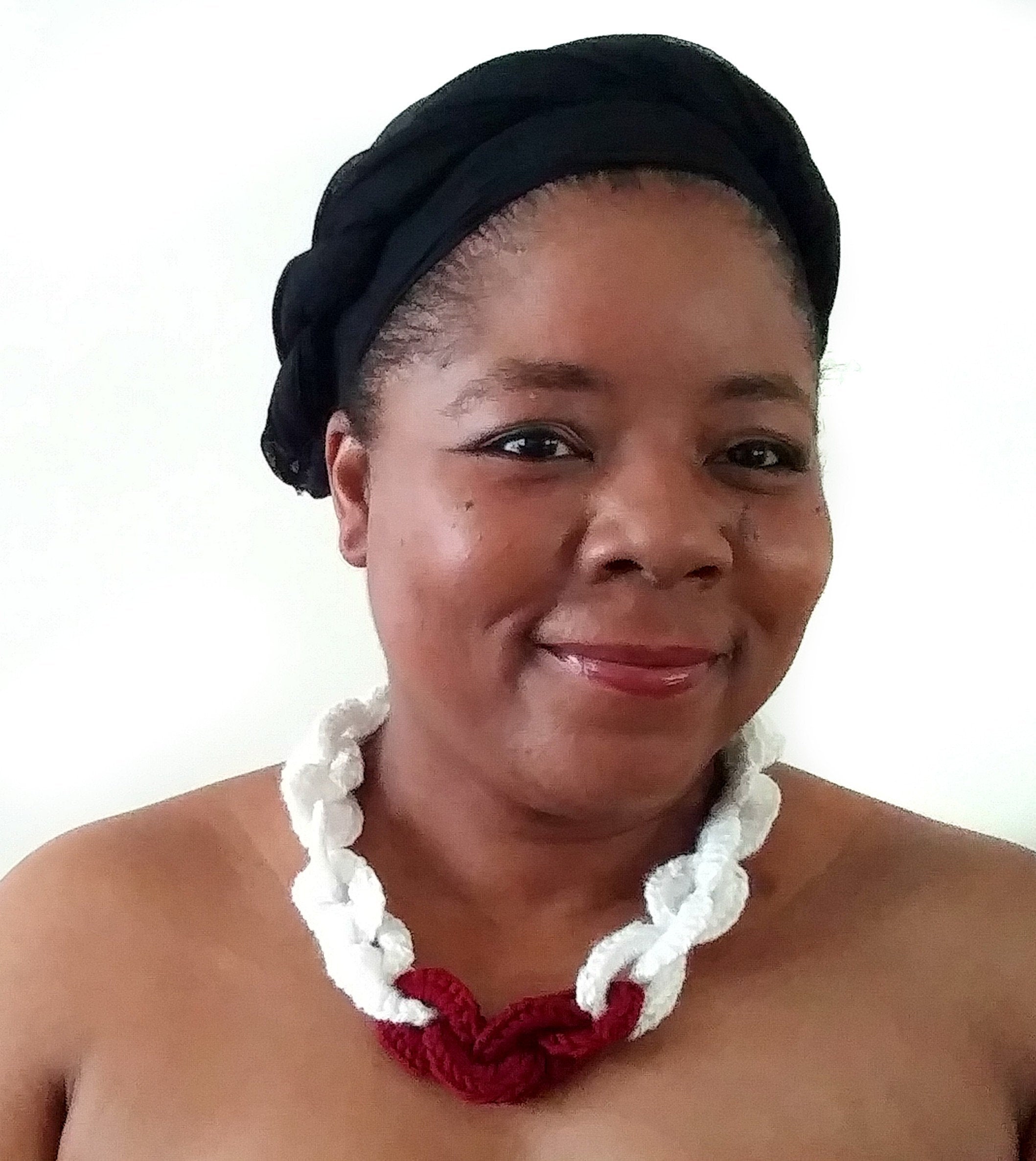 Crochet Chain Necklace - Link Fashion Necklace - Crochet Statement Jewelry - Fiber Jewelry - Chunky Chain Necklace