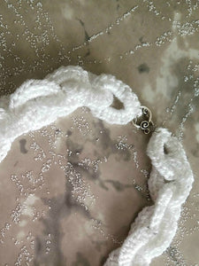 Crochet Chain Necklace - Link Fashion Necklace - Crochet Statement Jewelry - Fiber Jewelry - Chunky Chain Necklace