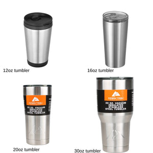 OES Stainless Steel Tumbler - White Glitter Tumbler - Organizational Cup - Order of the Eastern Star Paraphenalia