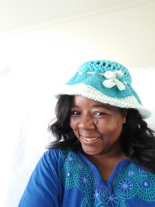 Bucket Hat - Drawstring Spring/Summer Floppy Sun Hat - Gift for Beach Lovers