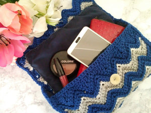Crochet Bag - Crochet Purse -  Makeup Artist Supply Bag - 50th Birthday Gift for Women - Mothers Day Gifts - Womens Wallet Small