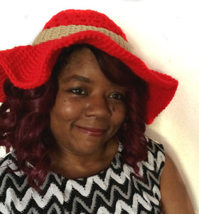 Sun Hat - Crochet Floppy Sun Hat - Wide Brim Spring Hat - Casual Church Hat - Gift for Sun Lover