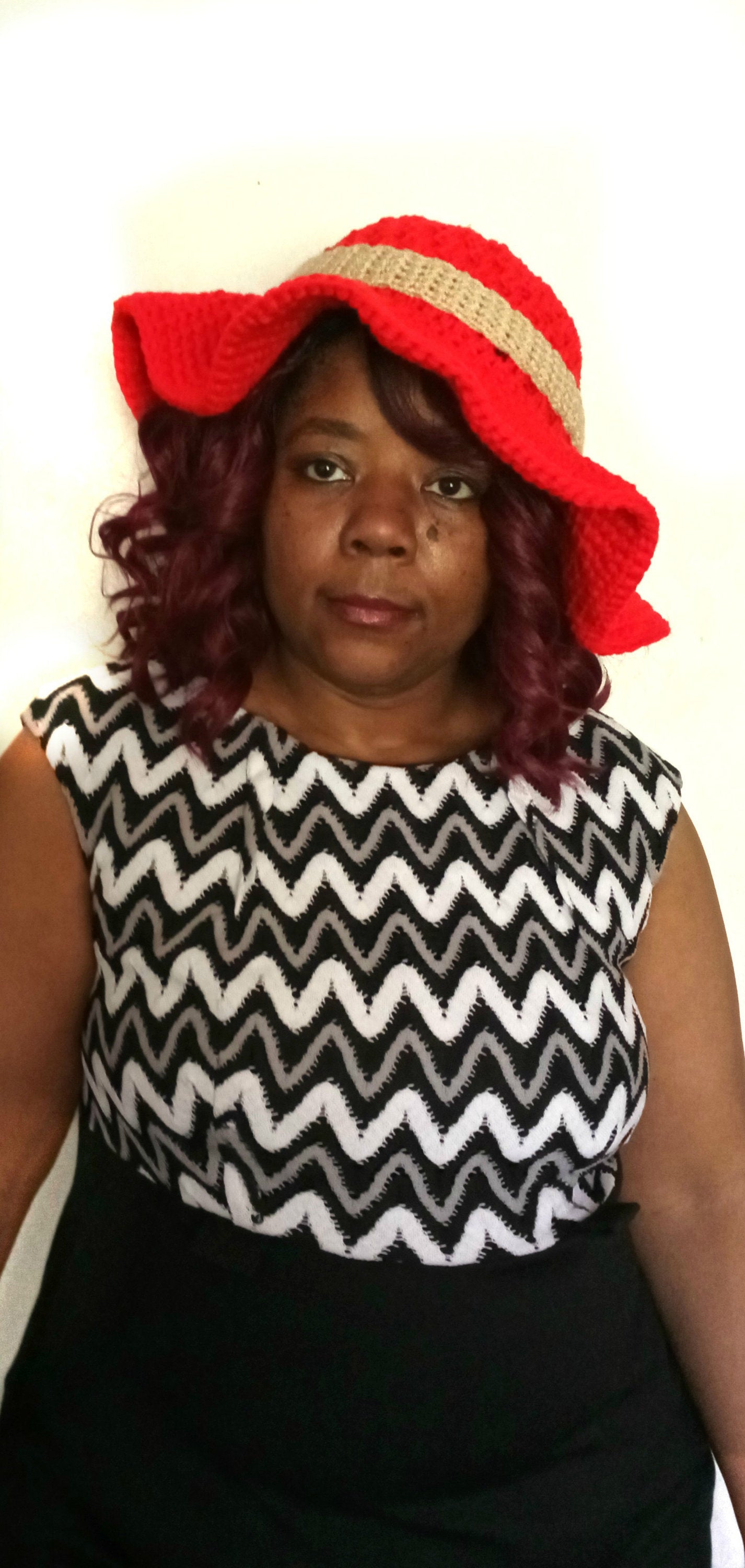 Sun Hat - Crochet Floppy Sun Hat - Wide Brim Spring Hat - Casual Church Hat - Gift for Sun Lover