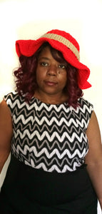 Sun Hat - Crochet Floppy Sun Hat - Wide Brim Spring Hat - Casual Church Hat - Gift for Sun Lover